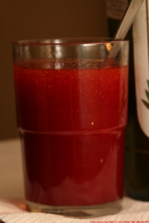 Grapefruit juice, olive oil and food coloring - liver flush vs. psoriasis